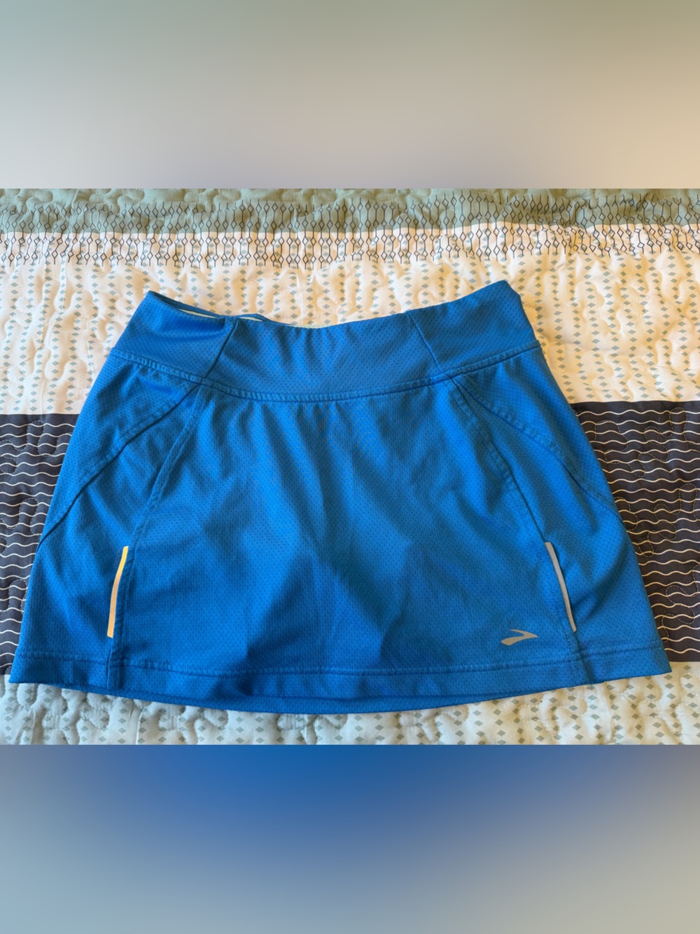 Brooks Women’s Bright Blue Athletic Skort with Reflective Trim